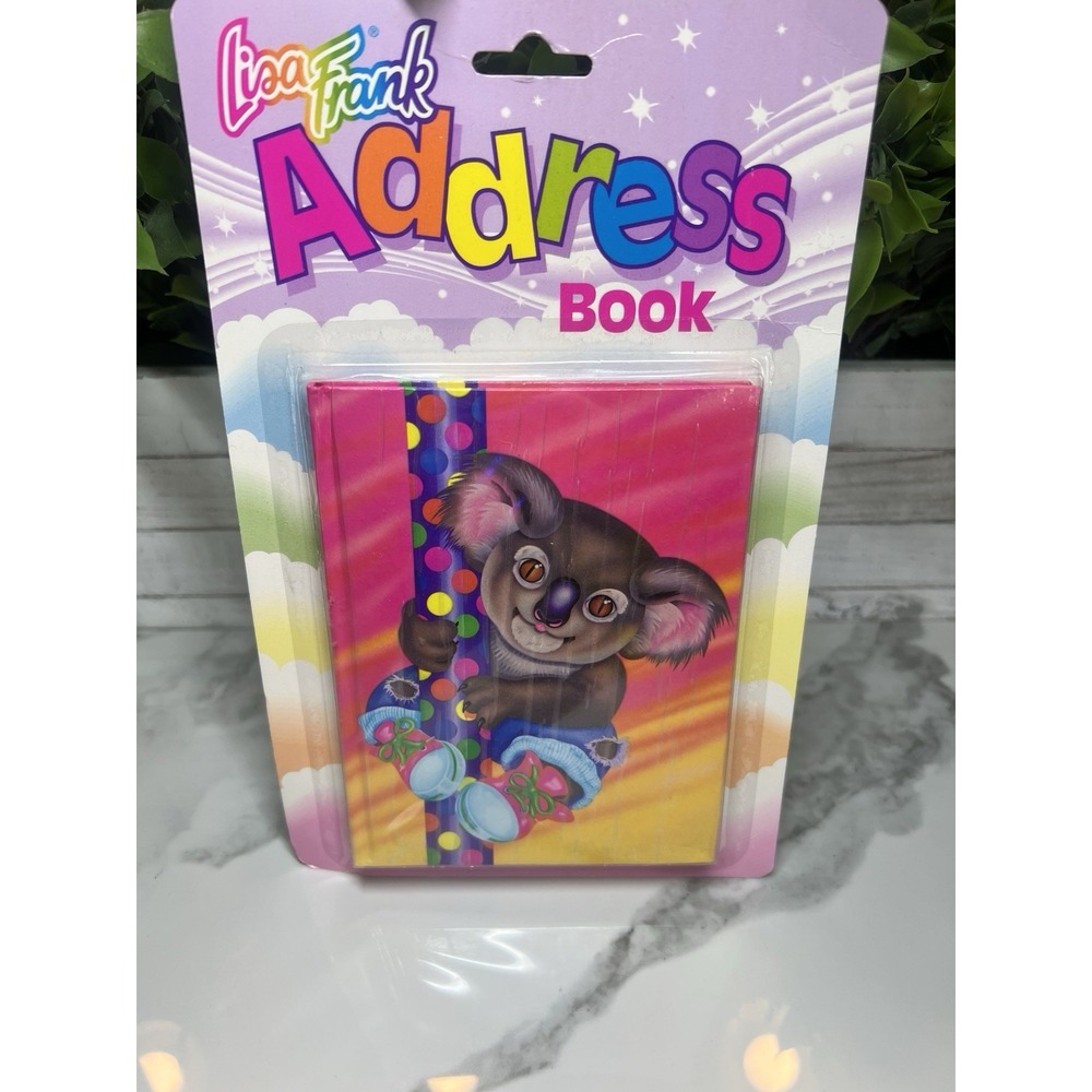 Lisa Frank Vintage  Mini Address Book Koala In Jeans Cute‎ 1990 Nostalgic